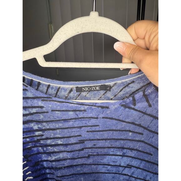 Nic + Zoe Women's Linen Sweater Size L - Picture 3 of 4